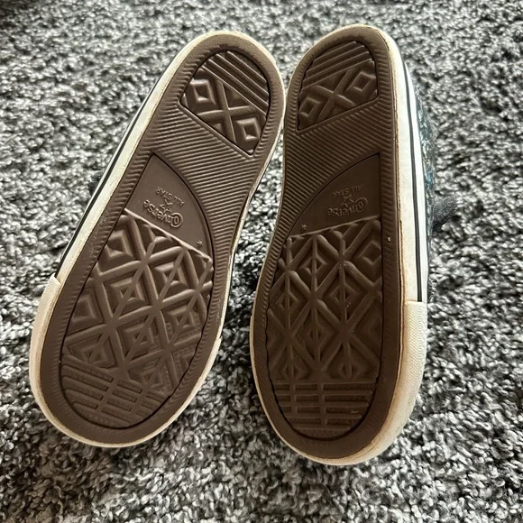 Kids Converse Glitter Sneaker with Velcro Straps Size 10 - Picture 5 of 7